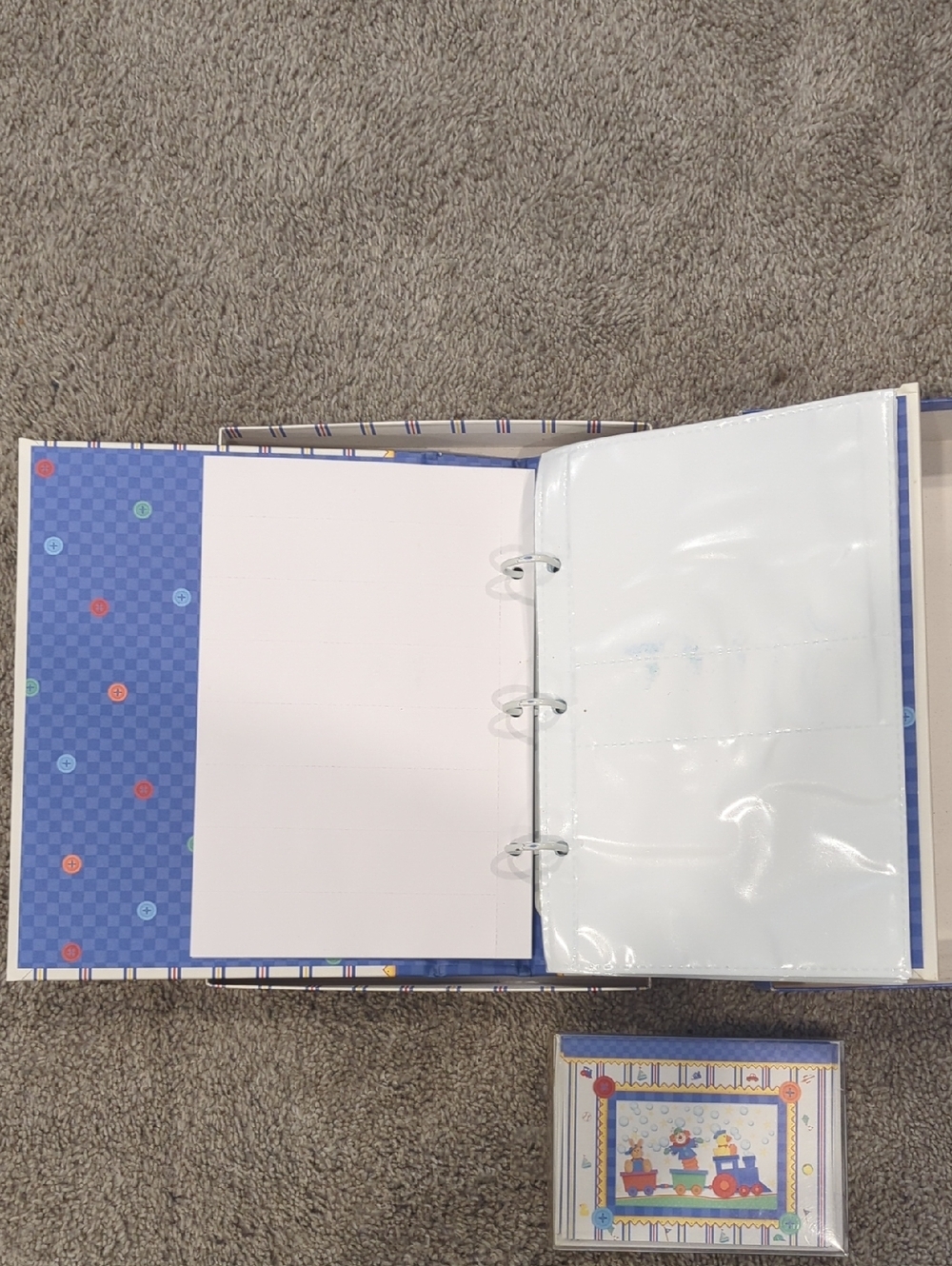 Boxed Baby Photo Album And Matching Note Cards - Picture 3 of 7